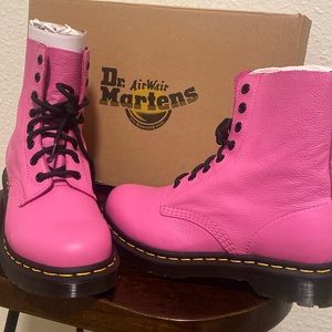 Dr. Martens Vibrant Pink Lace-Up Boots